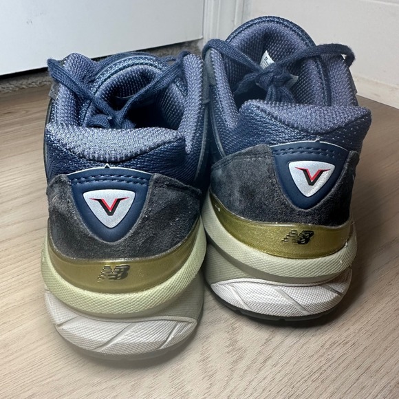 New Balance 990V5 women Navy Suede Mesh Running‎ Shoes Size 8.5 B - Picture 4 of 9
